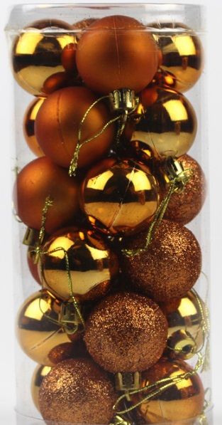 Xmas balls decorative_copper